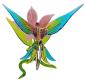 Preview: Blüte mit Kolibri, stehend / Blüte rosa